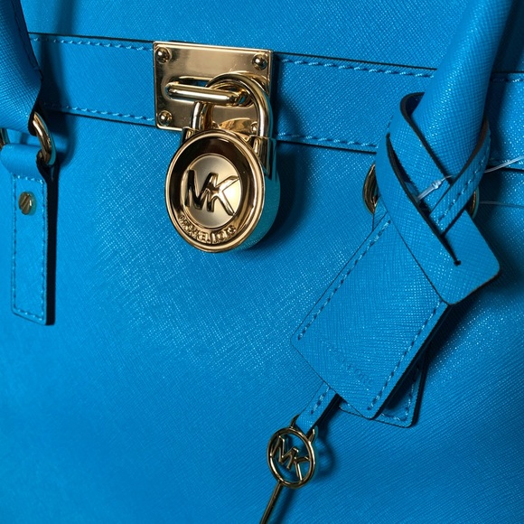 Michael Kors Blue Hamilton Bag and Wallet NWT - Picture 5 of 8